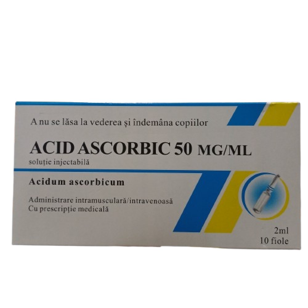Acid ascorbic (Vitamina C) sol.inj.50mg/ml 2ml N10 NCPC-China