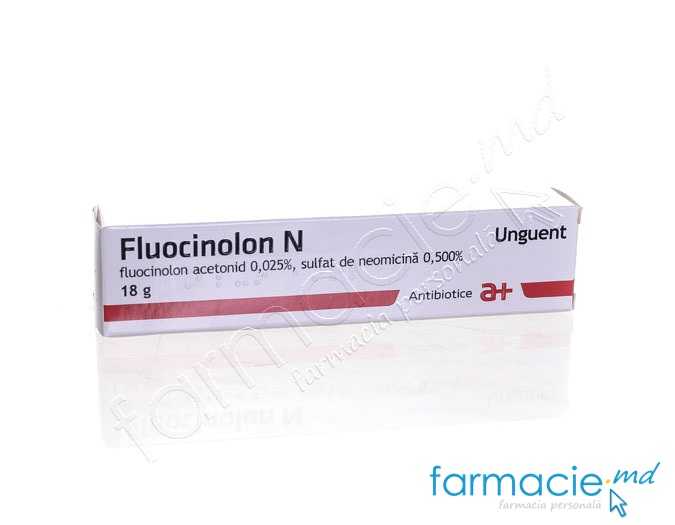 Fluocinolon N Atb® 0,25mg/5mg/g unguent 18g Antibiotice