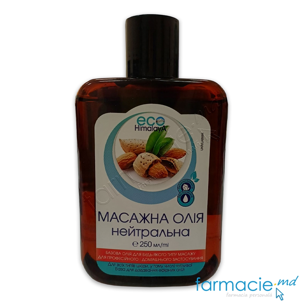 Ulei masaj ECO Himalaya neutru 250ml Biodeal