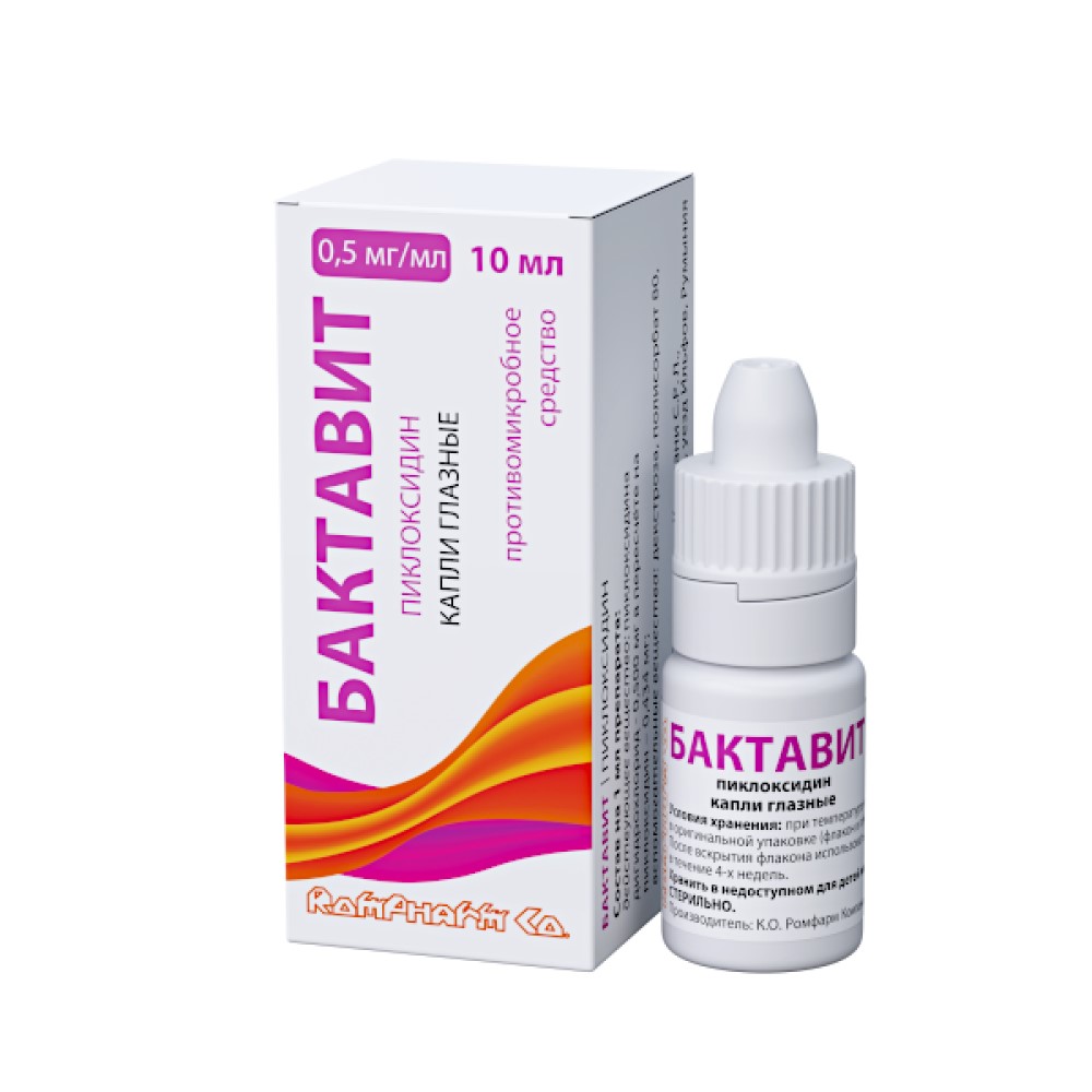 Bactavit 0,5 mg/ml / 10 ml picături oftalmice, soluţie