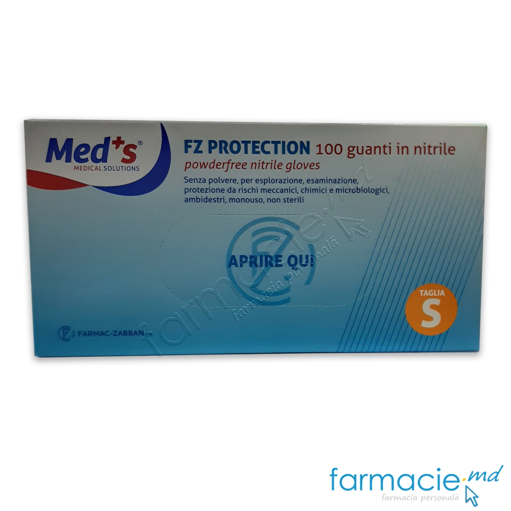Manusi nesterile nitril Protection fara talc Small Med'S