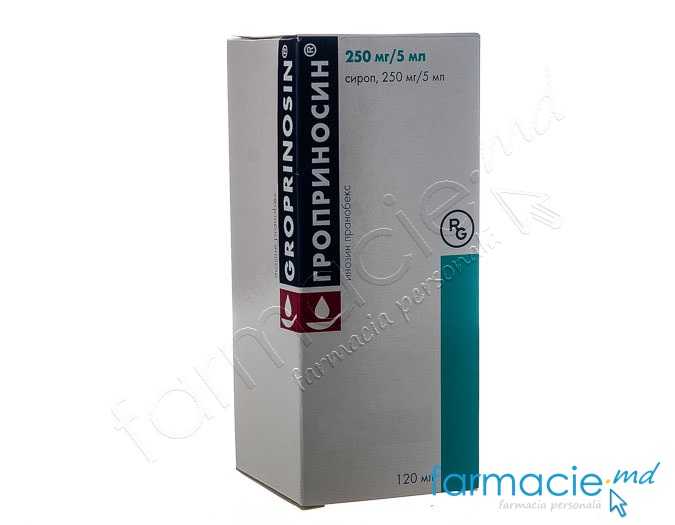 Groprinosin® sirop 250 mg/5 ml 120 ml N1 (Gedeon)