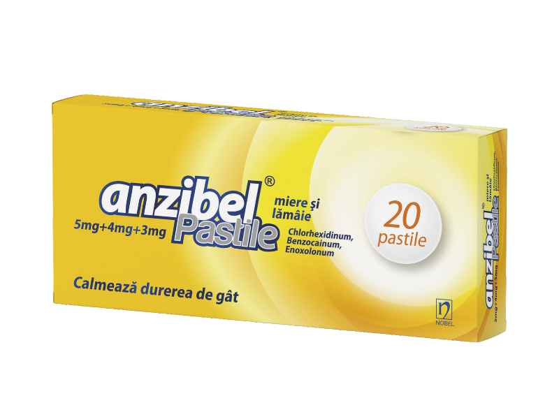 Anzibel® miere si lamaie pastile 5mg/4mg/3mg N10x2 Nobel Ilac