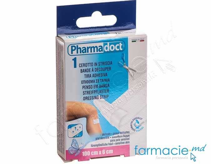Emplastru Pharma Doct 100cmx6cm N1 sensitiv,hipoalergic