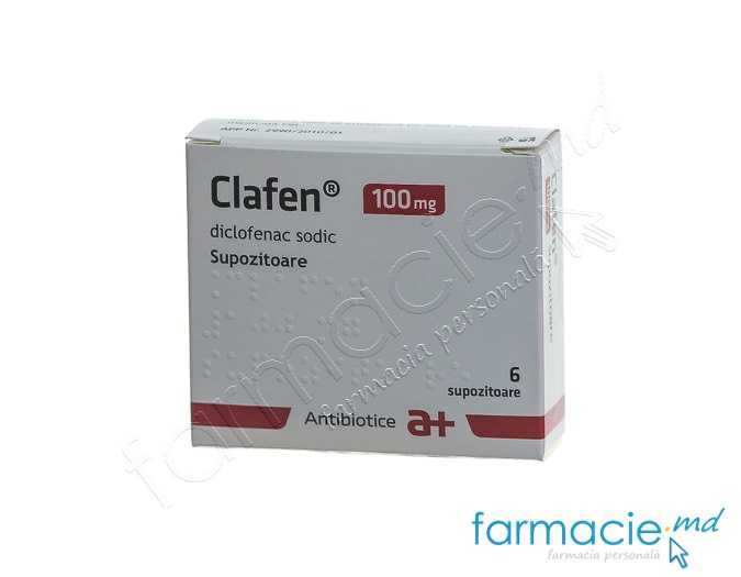 Clafen supozitoare 100mg N3x2 Antibiotice