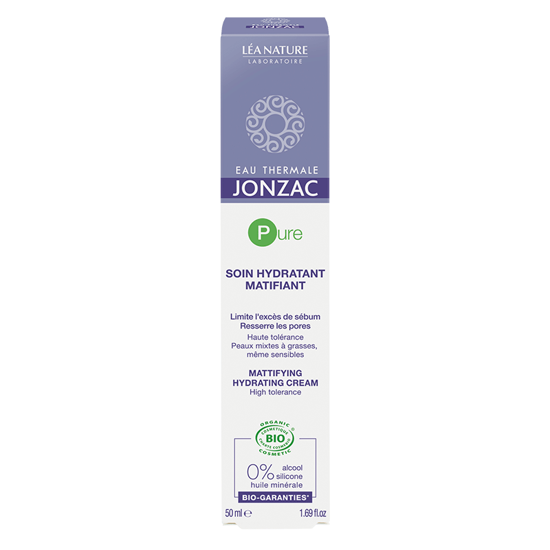 Jonzac Pure Crema fata Hidratanta, Matifianta ten mixt,gras BIO 50ml