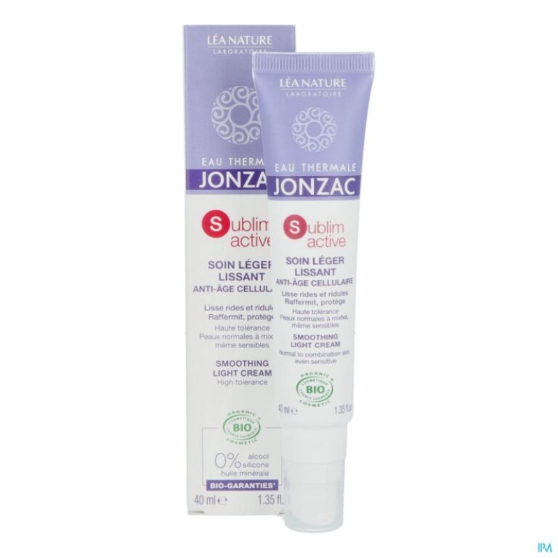Jonzac Sublimactive Crema fata Anti Age Smoothing Light ten normal mixt BIO 40ml