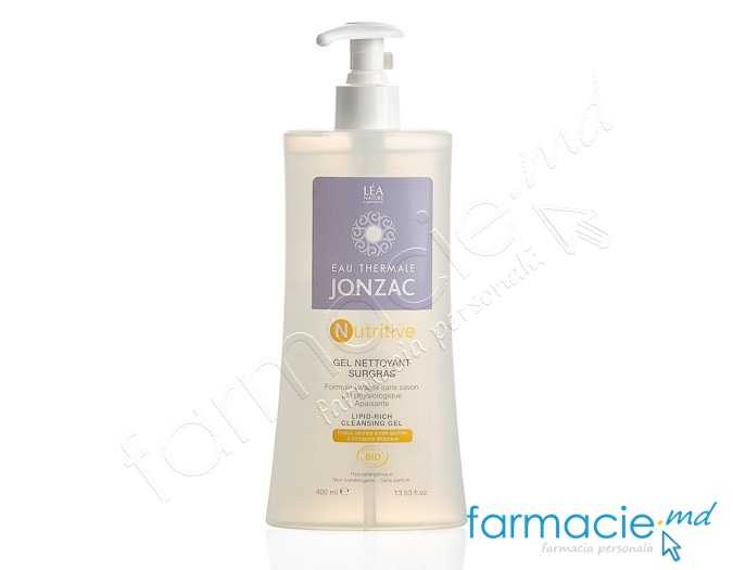 Jonzac Nutrition Gel spalare Surgras Fata&Corp(copii, maturi)(ten uscat atopic) BIO 400ml