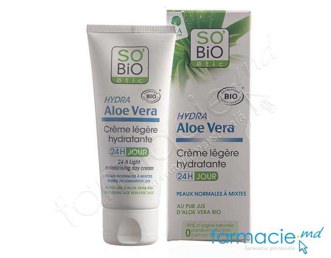 So Bio Aloe Vera Crema pt fata Intens Hidratanta,de noapte (toate tip) 50ml
