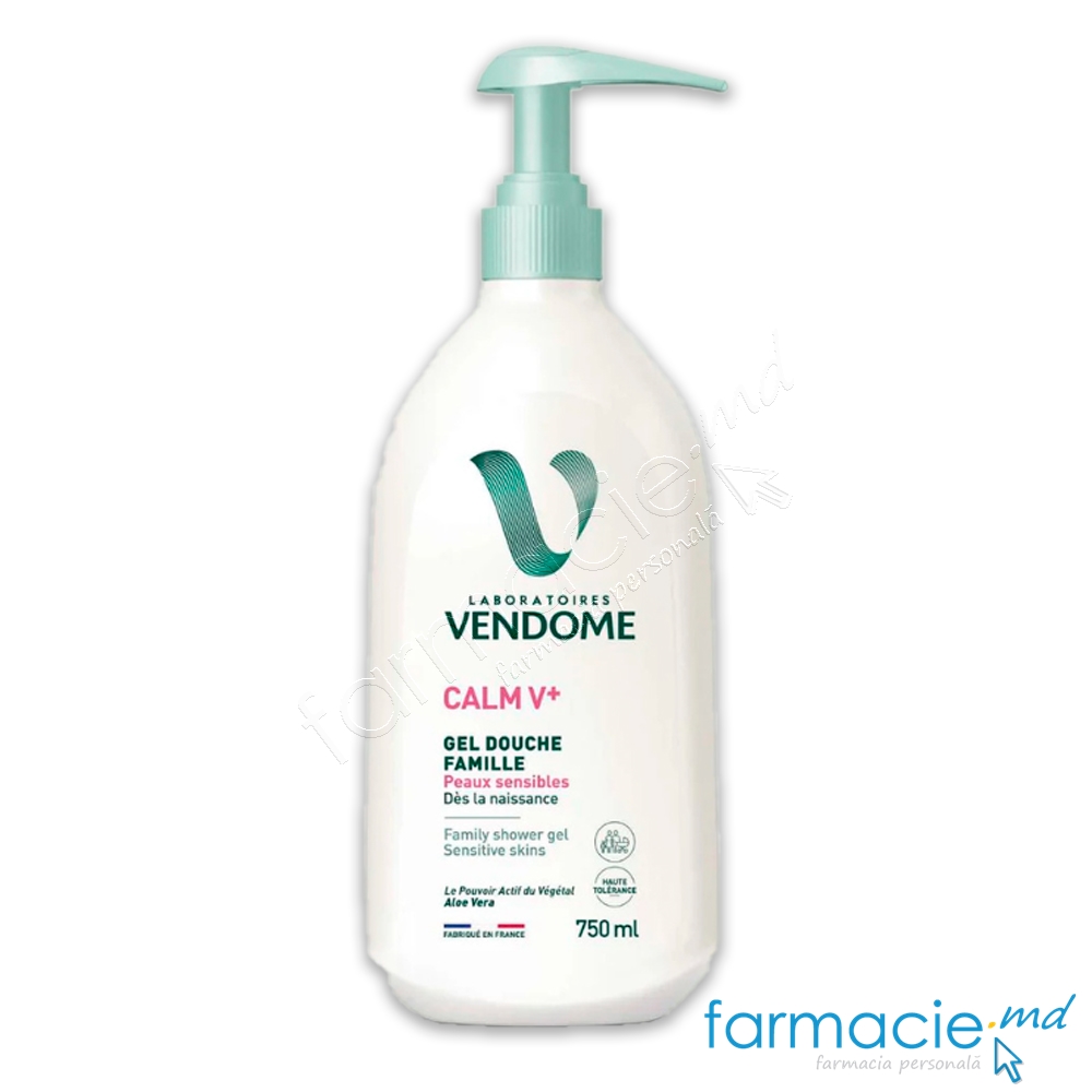 VENDOME CALM V+ Gel dus toata familia, hidratant, piele sensibila, Aloe Vera 750ml