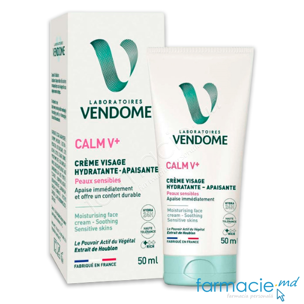 VENDOME CALM V+ Crema fata (calmanta, ten sensibil) Extract Hamei 50ml