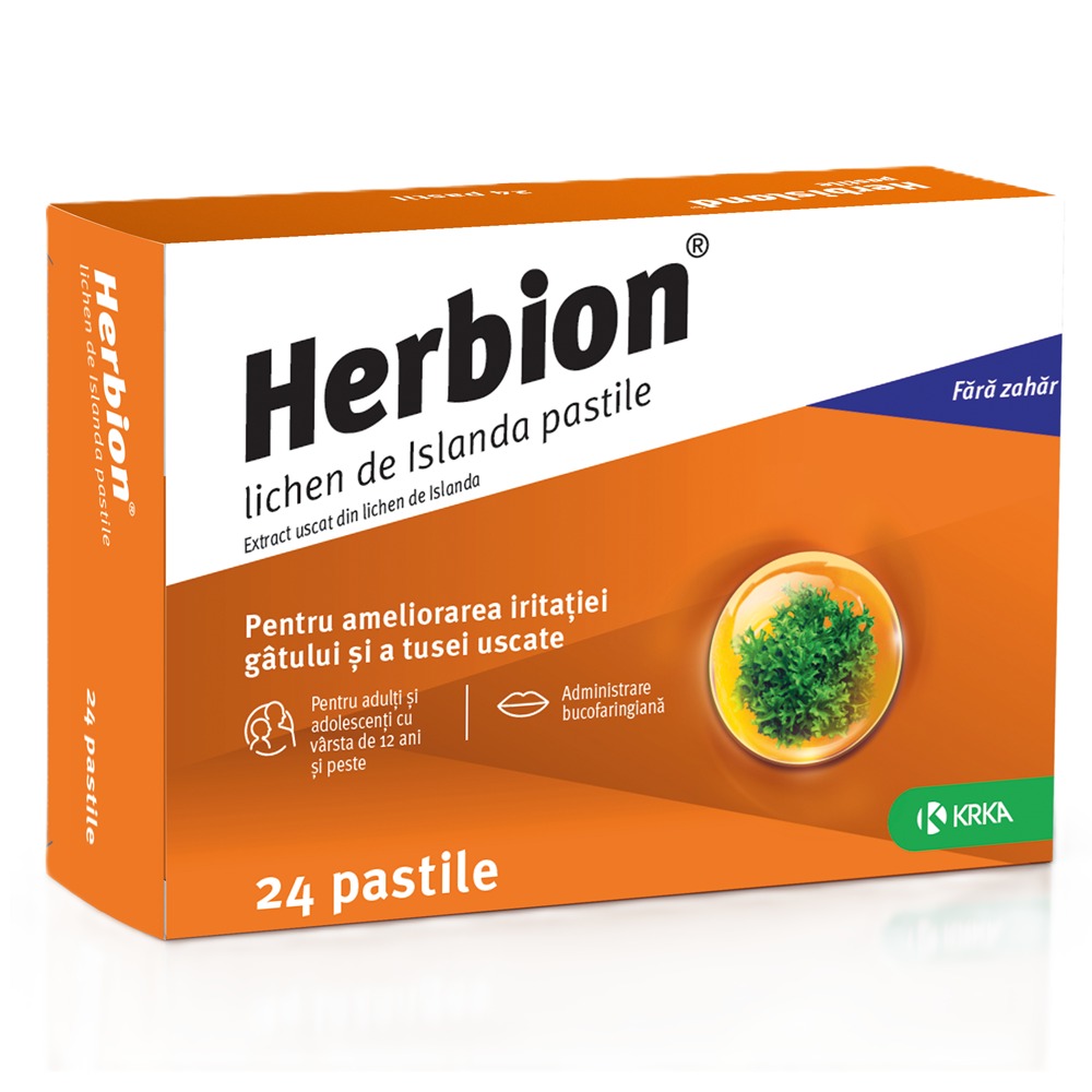 Herbion® Iceland moss pastile 3mg N8x3 KRKA