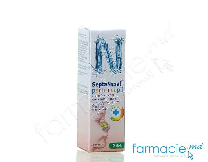 SeptaNazal® copii spray naz.,sol.0,5mg/50mg/ml 10ml N1 KRKA