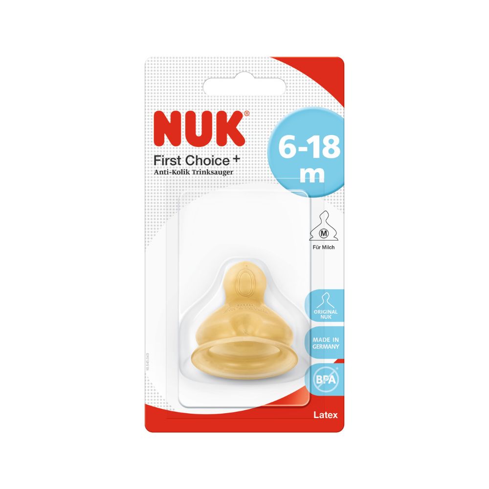NUK Tetina latex pentru lapte 6luni+ FC (M)