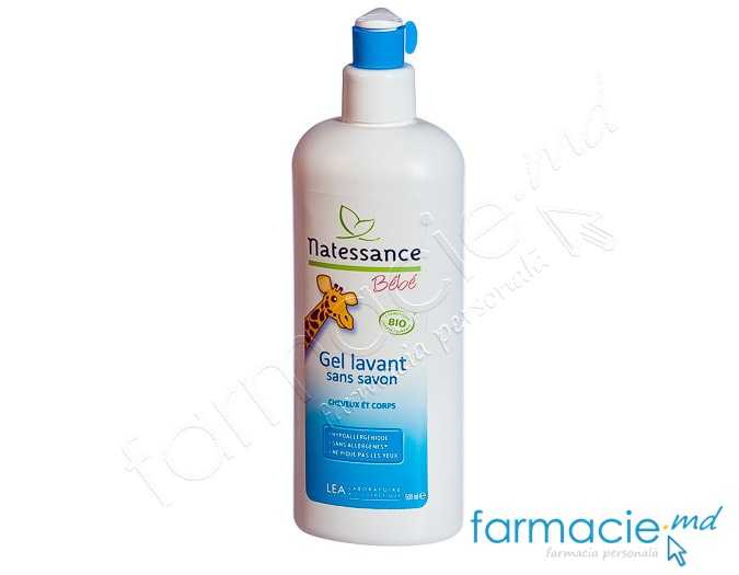 Natessance gel copii ingrijire fara sapun Par&Corp BIO 500ml