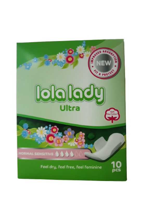 Absorbante LOLA cu aripi Normal senzitive Ultra **** N10