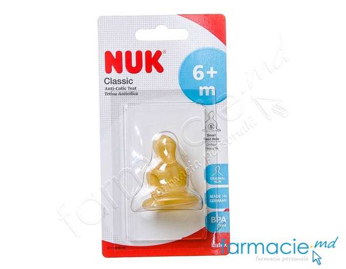 NUK Tetina latex lichide 6luni+ (S) TVA 20%