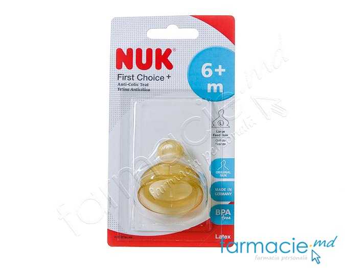 NUK Tetina latex terci 6luni (L) + FC