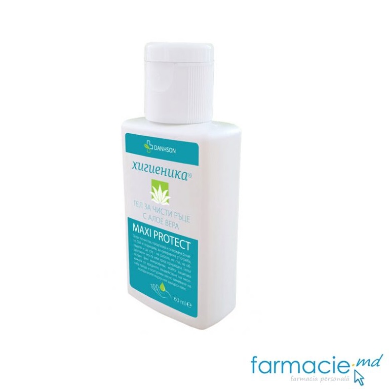 Gel antiseptic maini Higienica cu Aloe Vera 60ml