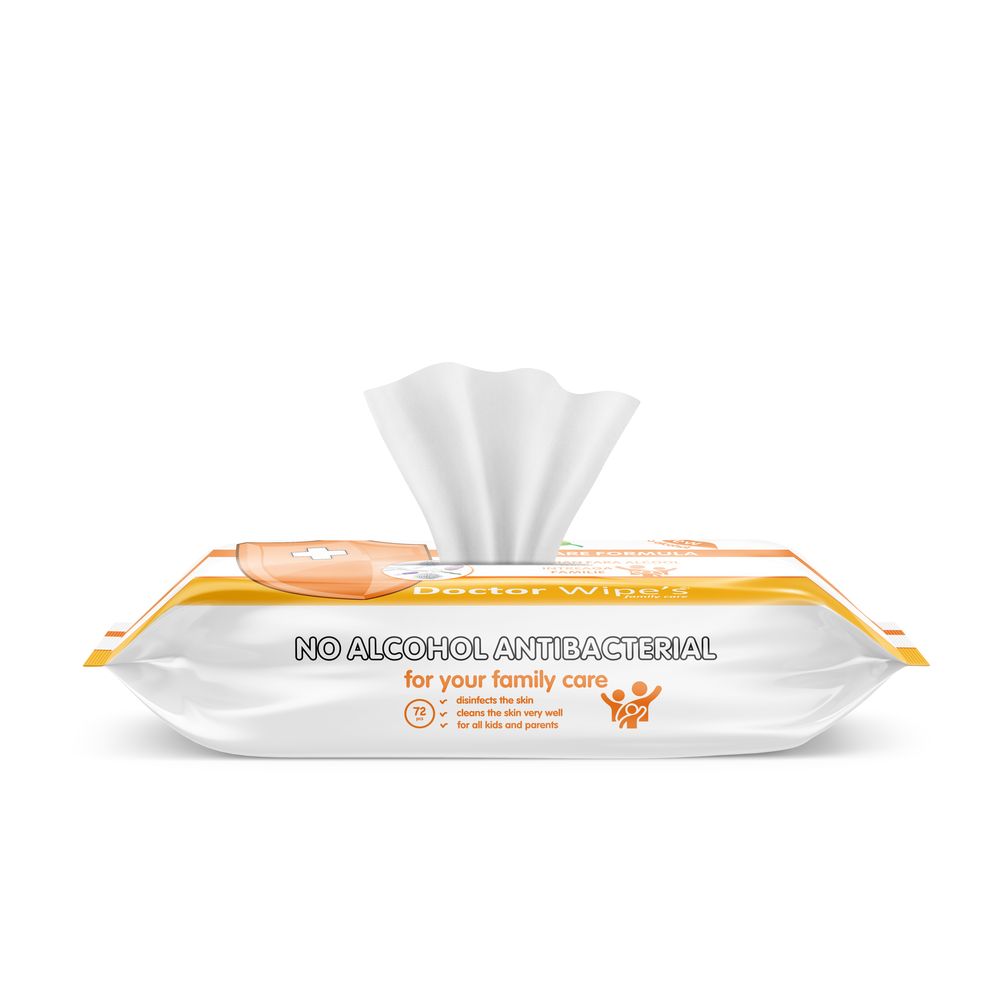 Servetele umede antibacteriene Doctor Wipes N72