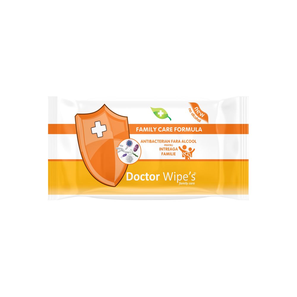 Servetele umede antibacteriene Doctor Wipes N72