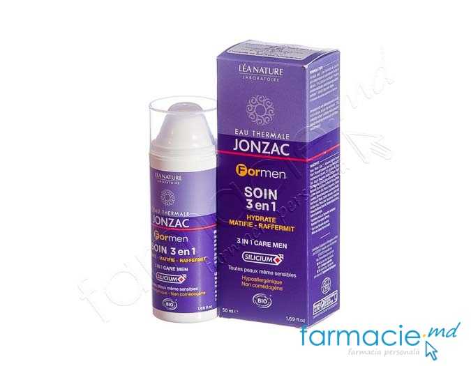Jonzac Man crema Ingrijire barbati 3in1 BIO 50ml