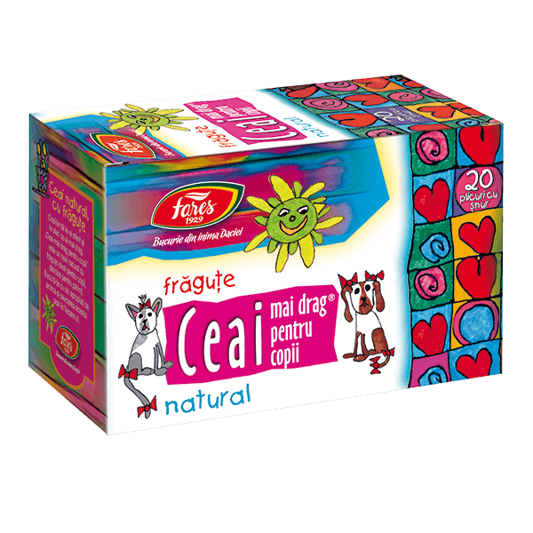 Ceai Fares copii Fragute cu Vitamina C 1,5g N20