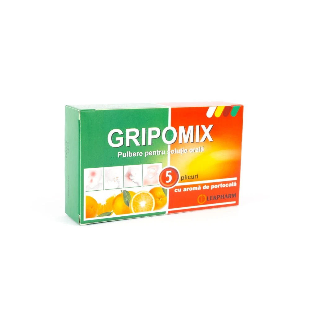 Gripomix (portocala) pulb./sol. orala 10g N5