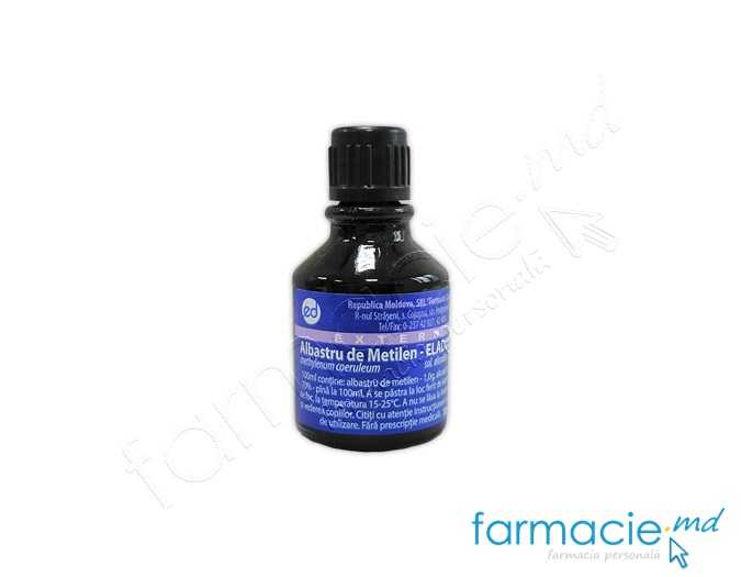 Albastru de metilen solutie alcoolica 1% 10ml Cojusna (TVA20%)