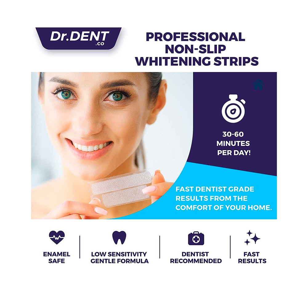 Dr.Dent Stripuri pentru albirea dintilor N40 (Sensitive care)