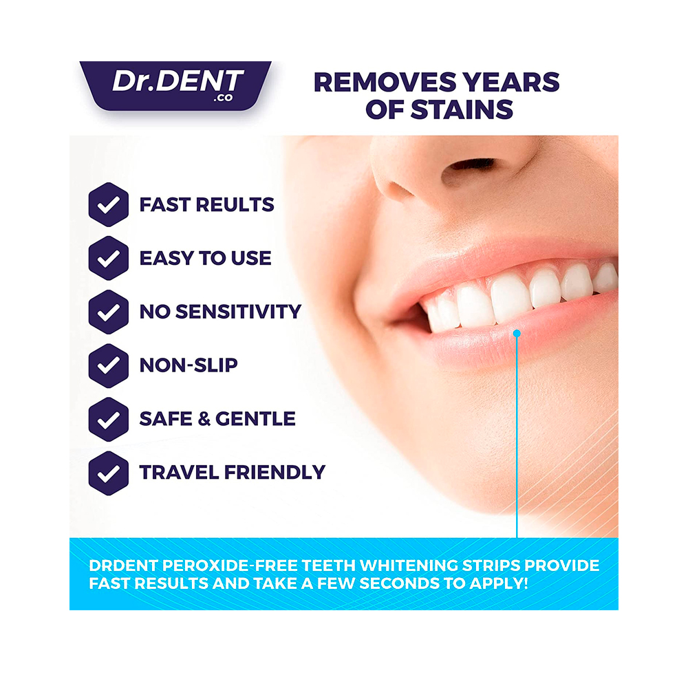 Dr.Dent Stripuri pentru albirea dintilor N40 (Sensitive care)