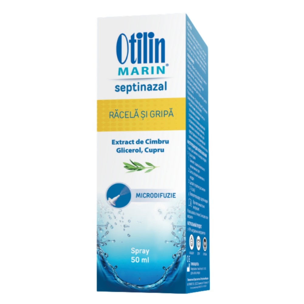 Otilin Marin Septinasal raceala si gripa spray irigatii nasale 50ml Top-Pharma