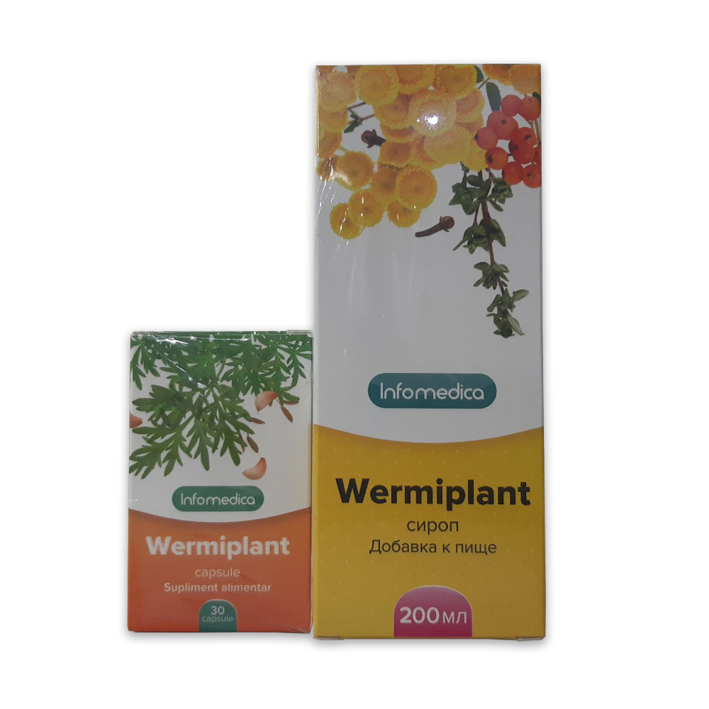 Wermiplant SBA sirop 200ml + Wermiplant SBA caps. N30 (-20%) SetPromo Infomedica