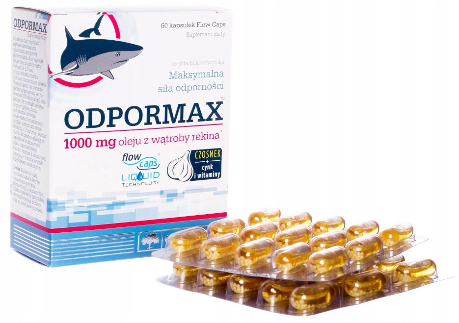 Odpormax caps. N60 (ulei ficat rechin +Vit.A+D+E+Zn) Olimp