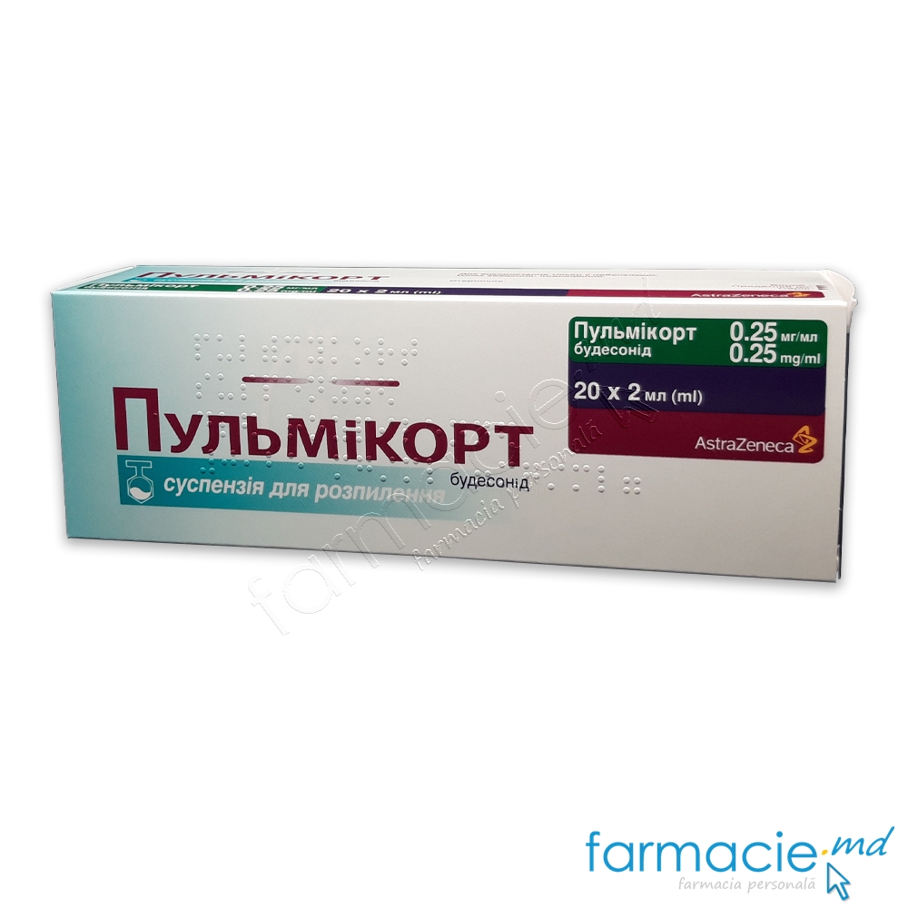 Pulmicort susp.de inhalat presuriz.0.25mg/ml 2ml N20
