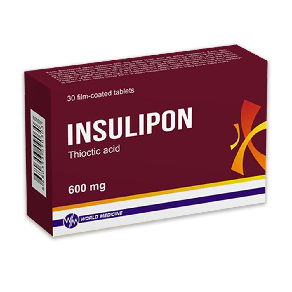 Insulipon (acid tioctic) comp.film.600mg N10x3 World Medicine