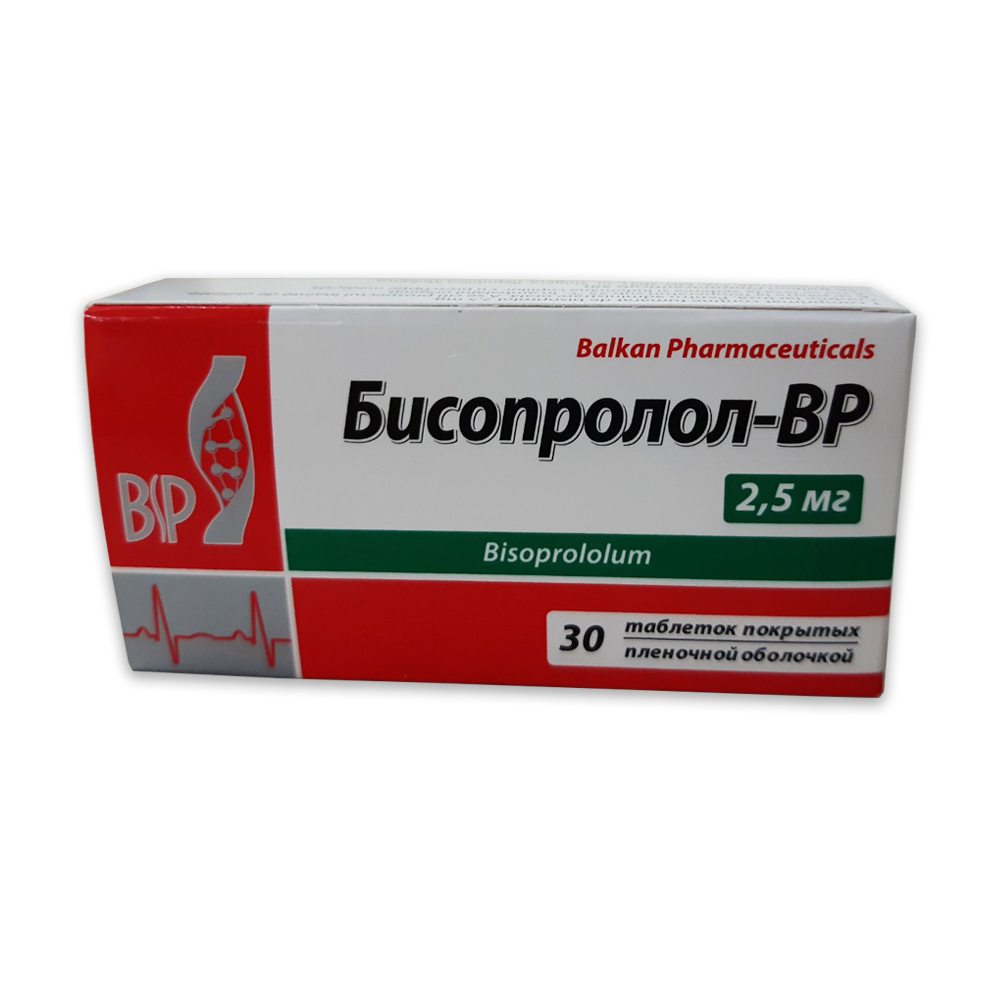 Bisoprolol-BP comp.film.2,5mg N10x3 Balkan