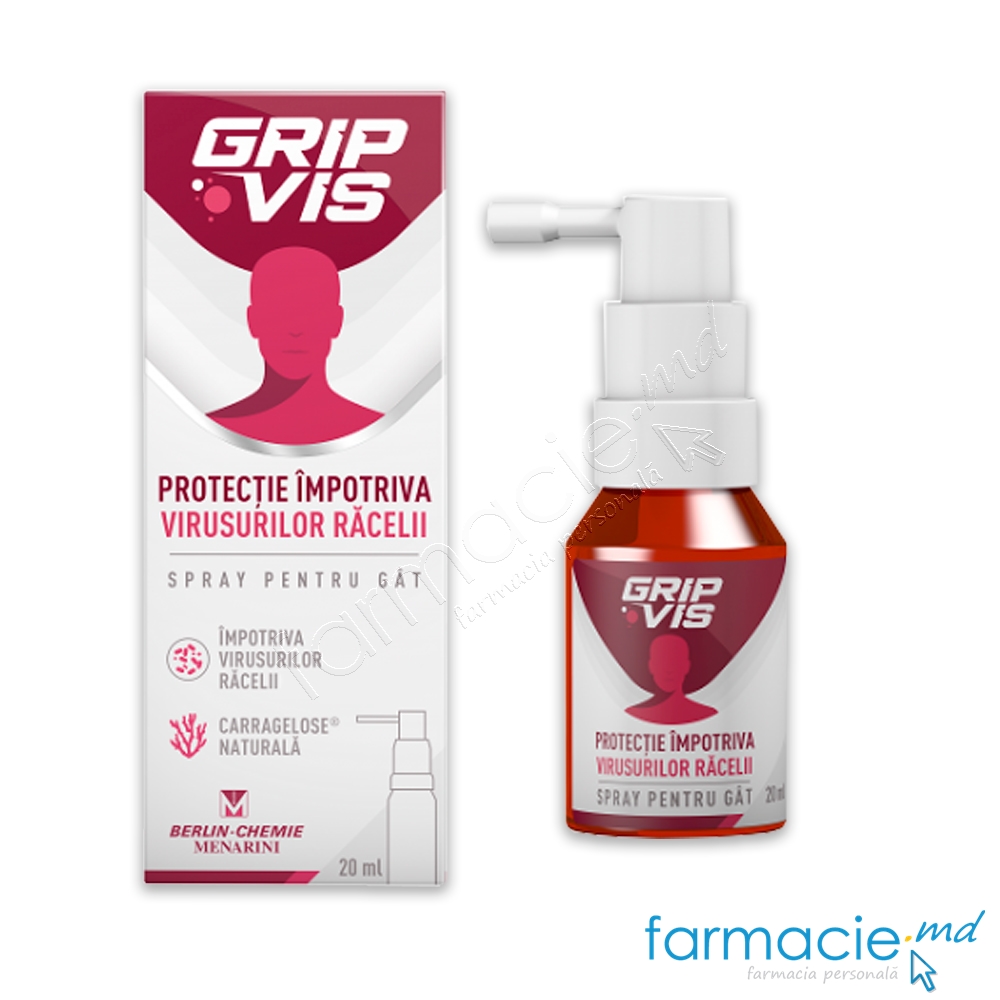 GripVis Protect spray bucofaring 20ml (TVA8%) Berlin-Chemie