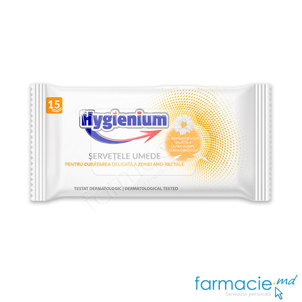 Servetele umede Hygienium curatarea zonei ano-rectale N15 (hemoroizi)