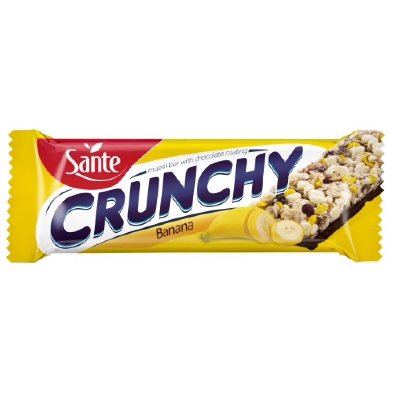 Batonas cereale Sante cu banana si ciocolata 40g