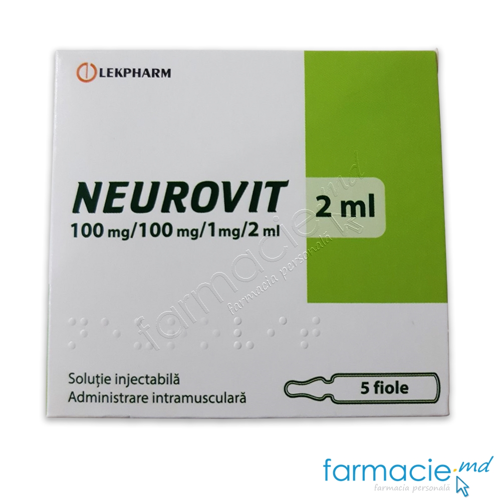 Neurovit sol.inj.100 mg/100 mg/1 mg/2 ml 2ml N5 Lekpharm