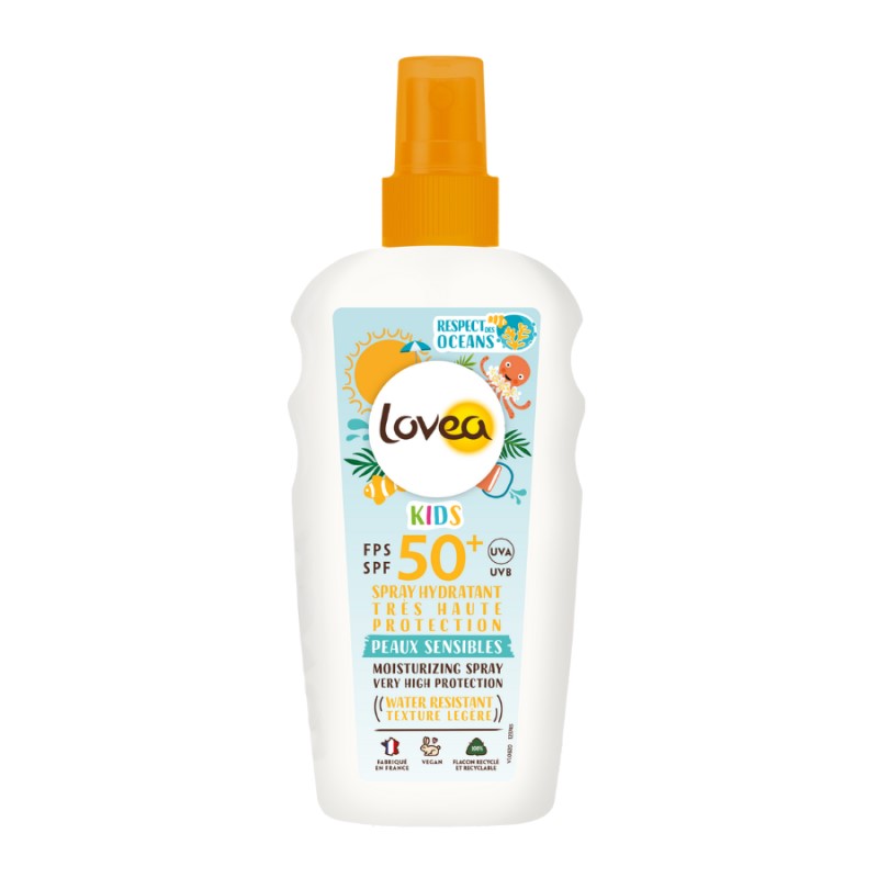 Lovea Vegan Lotiune-spray protectie solara copii hidrantanta SPF 50+ 150ml