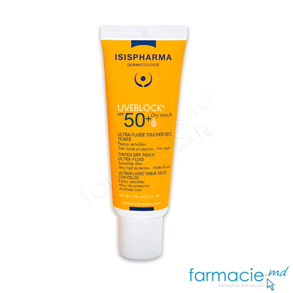 Uveblock Dry Touch SPF50 Tinted medium 40ml Isispharma