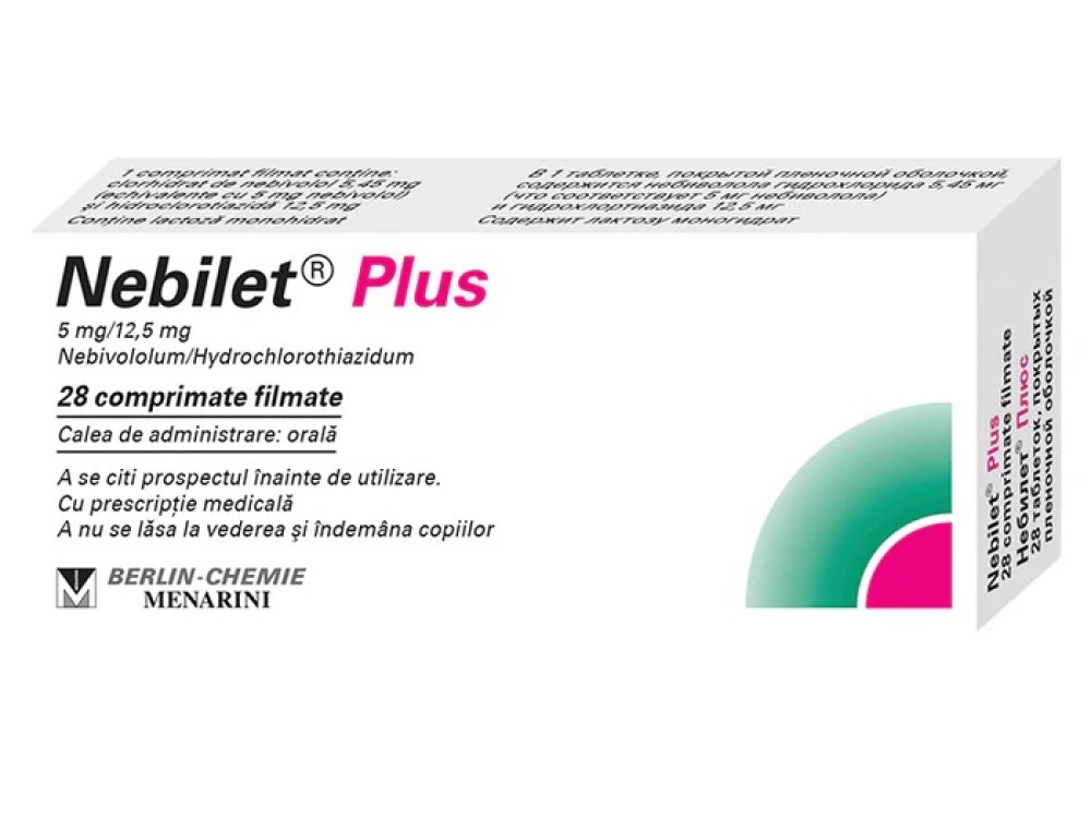 Nebilet® Plus comp.film.5mg/12,5mg N14x2 Berlin-Chemie