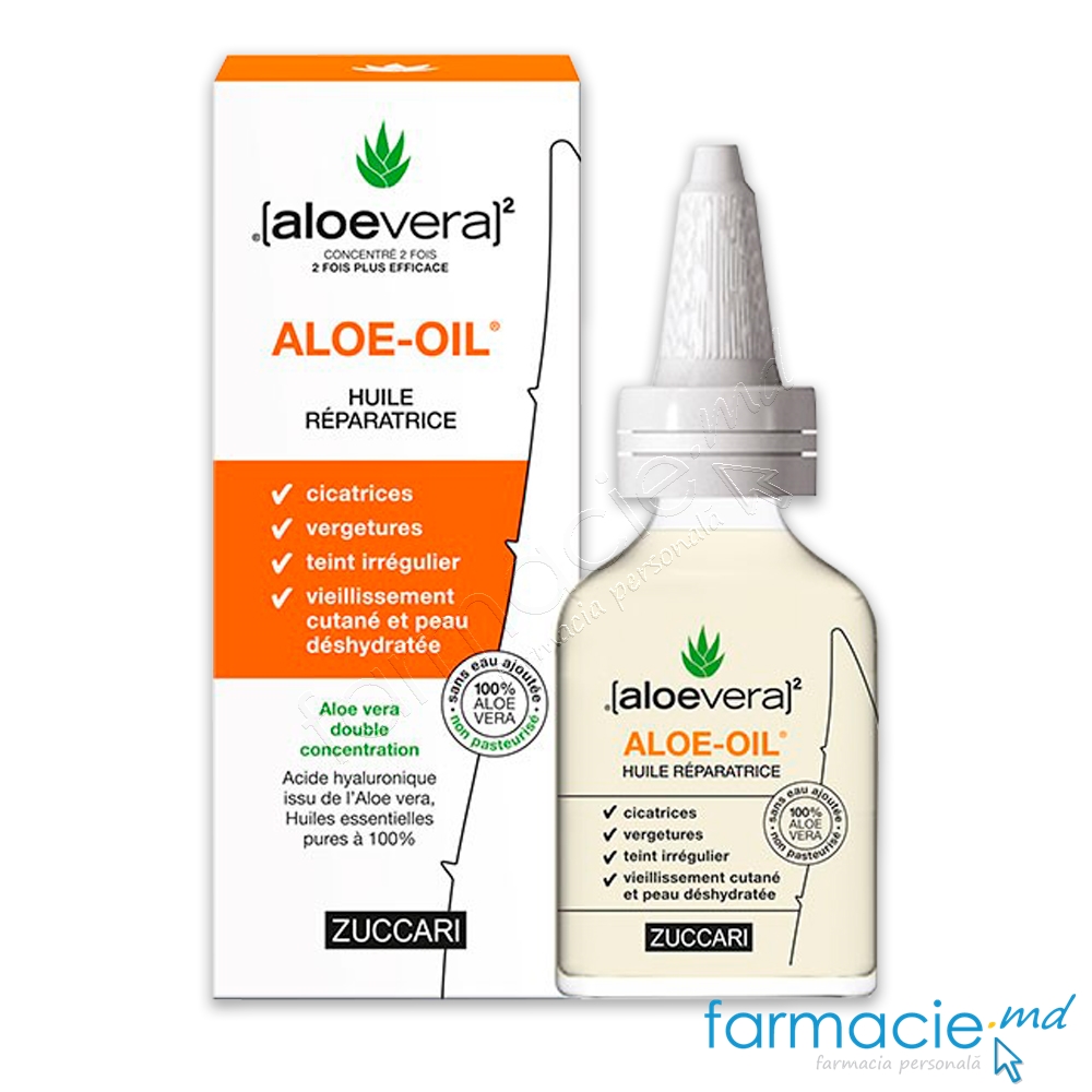 Zuccari Aloe-Oil Ulei Reparator Cicatrici,Vergeturi,Piele deshidratata 50ml