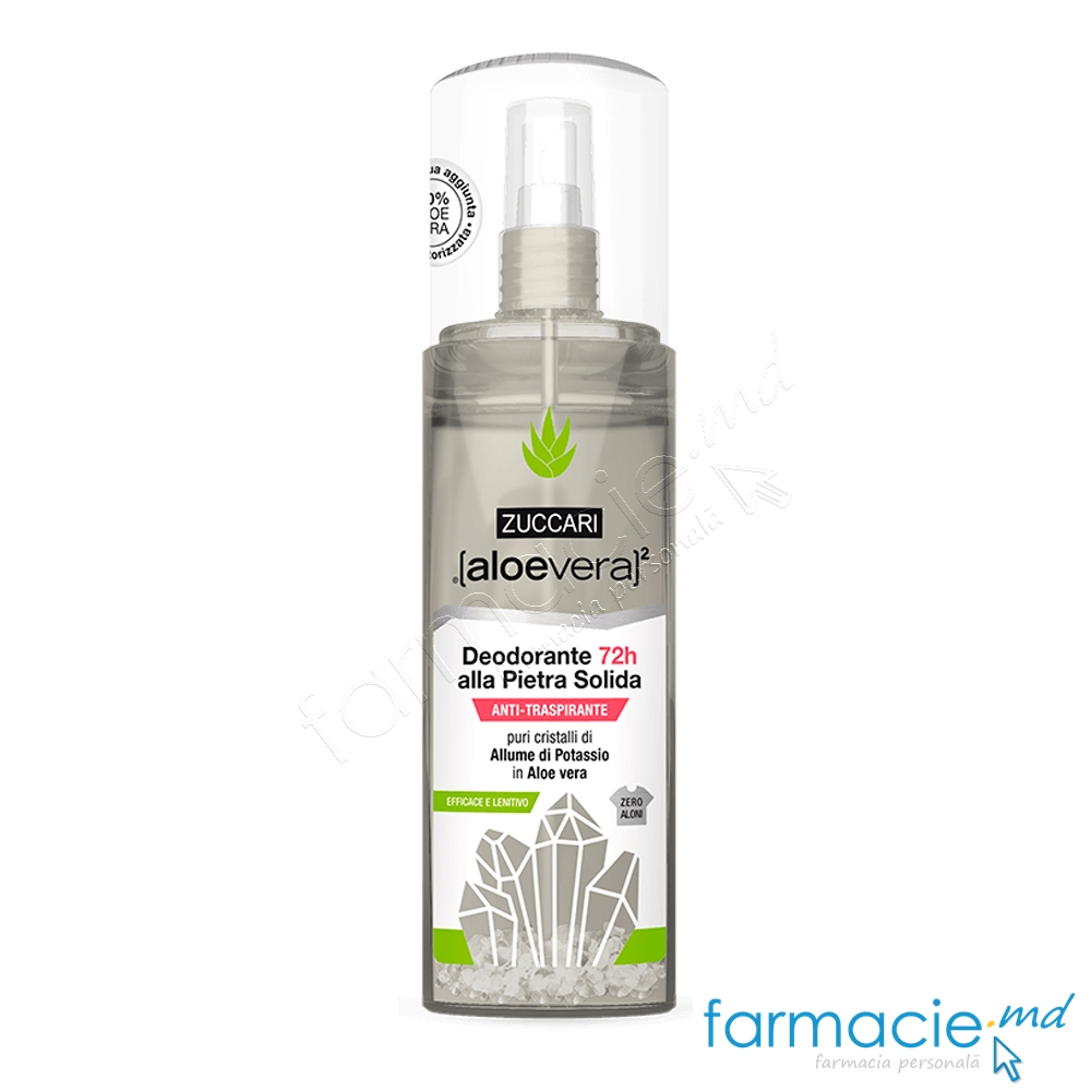 Zuccari AloeVera Deodorant Spray natural 72h fara alcool,fara pete 100ml