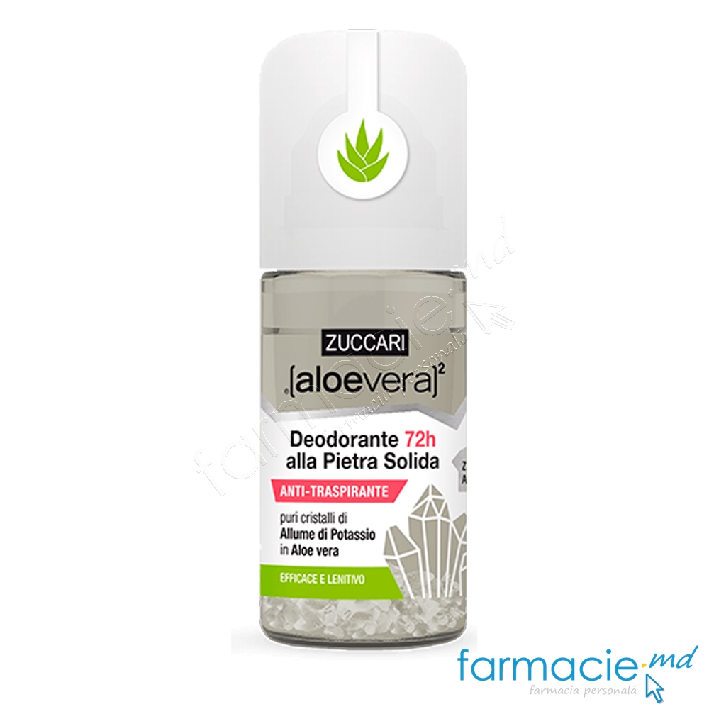 Zuccari AloeVera Deodorant Roll-on natural 72h fara alcool,fara pete 50ml