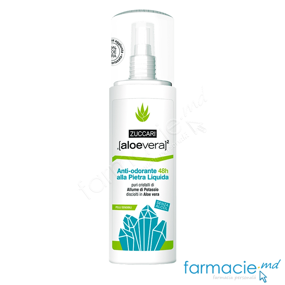 Zuccari AloeVera Deodorant Spray natural 48h fara alcool,fara pete 100ml