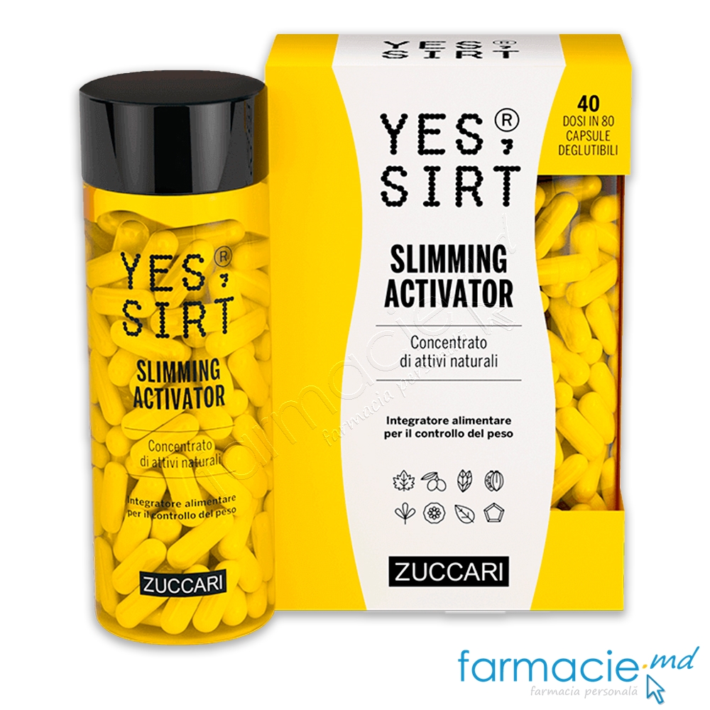 YES,SIRT Slimming Activator 40 doze in 80 caps. controlul greutatii Zuccari