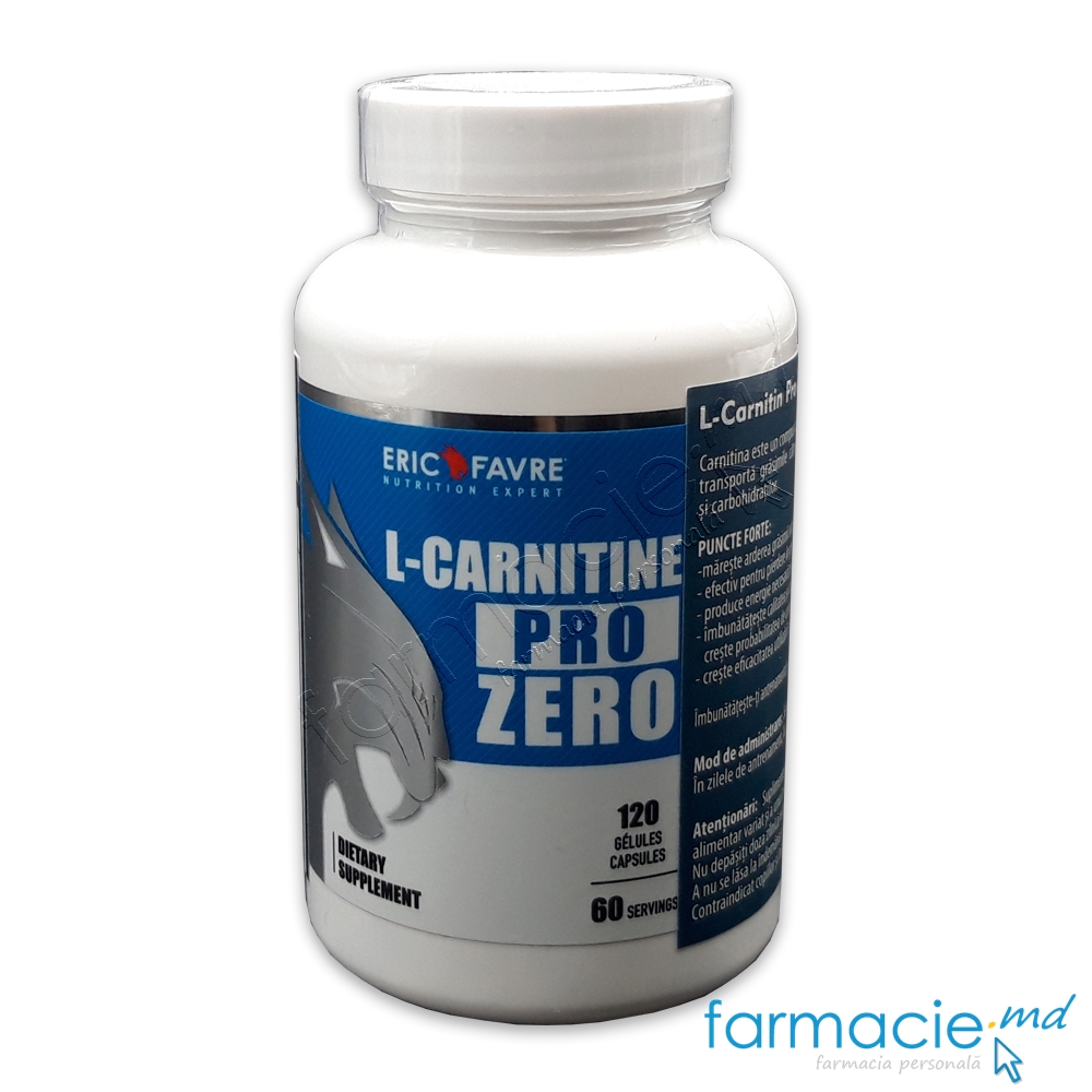 l carnitine 3000 как принимать L-Carnitin Pro Zero 1500mg N120 (2 caps/zi) Eric Favre